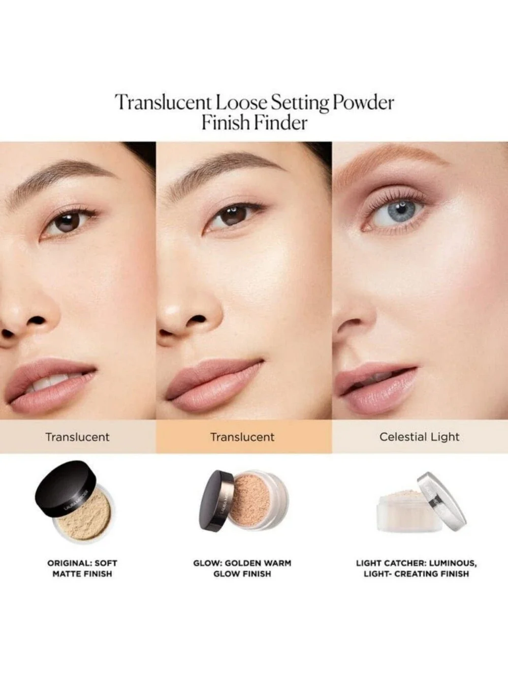 laura mercier Multi-Dimensional Pearl Blend Loose Finishing Powder — Cosmic Rose